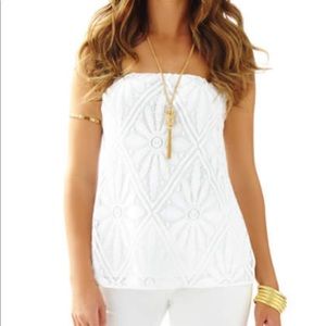 Lilly Pulitzer strapless top size xl